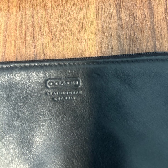 Coach Wristlet Black Buttery Leather - Picture 2 of 4